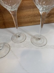 Set of 4 Svend Jensen Empress Clear 9 1/2 inch Tall Water Goblet Glass