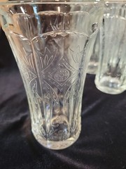 Indiana Glass Recollection Clear Drinking Tall Tumbler Set of 7 Federal Madrid
