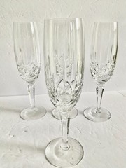 Gorham Cut Crystal Lady Anne Fluted Champagne Glasses (Set of 4) – 8 5/8″