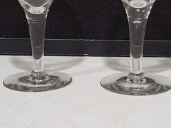 PAIR-2- FOSTORIA PERSIAN 6 3/4″ ETCHED WATER GLASSES GOBLETS 1927