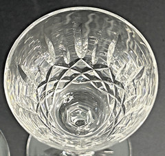RARE Galway Clifden 5” Sherry Glass Sparkling Cut Crystal Excellent Set Of 2