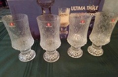 Ultima Thule Tapio Wirkkala 4pcs White Wine Glasses Iittala Finland 5 1/2 oz NIB