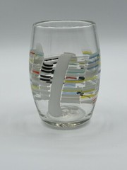 2012 Sandra Gross Hand Blown Art Glass Lowball Glasses