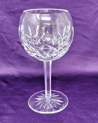 Waterford Lismore 7 1/8″ Balloon Wine Glass 12oz Gothic Mark – MINT