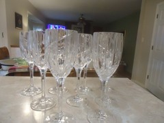 Set of 9 Mikasa Uptown 9″ X 2 3/4″ Water Goblets