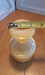 Marble Onyx Alabaster Goblet Carved Natural Stone 5″H X 2.5” Opening X 2.5″Base