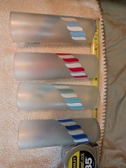 Vintage MCM Libbey Candy Stripe Collins Glasses Set of 4