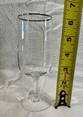 Fostoria Announcement Platinum Trim Tulip Wine Glasses – Set Of 10