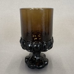 Tiffin Franciscan Madeira Smoke Brown Wine Juice Glass Goblet 4 7/8″ Replacement