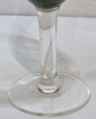 Set of 2- Fostoria Debutante, Claret/Wine Goblets, 4oz, Gray Mist, Clear Stem