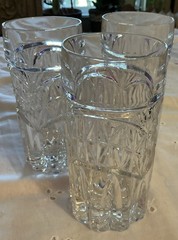 VTG Crystal d’Adriana «Luna» Heavy Lead Crystal Highball Glass Set Of 3