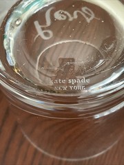 KATE SPADE Lenox Two Of A Kind HERS Old Fashioned Glass, Lead Crystal, 10oz