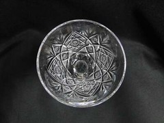 Bohemian Czech Queen Lace, Cut Stars: Flared Liquor Cocktail (s), 4 3/4″ Tall