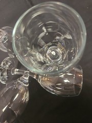 Pasabahce Tear Drop Yin Yang Turkish Mark Wine Glassware Set Of 4 Elegant Chic