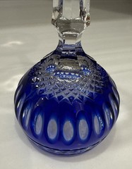 Wedgwood Crystal Crown Hock Wine Glass Azure Sapphire, Blue, 8.25 inches-Germany