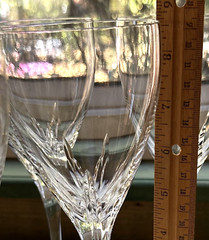 Lenox «Firelight Clear» Blown/Cut Crystal Water Goblets 8 5/8″ Set of 6