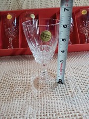 Vtg.Cristal D’Arques Durand Set Of 6 Pompadour Glasses 17 Cl, 24%Lead Crystal OB