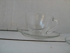 Durand Cristelle Arcoroc Cristelle Coffee / Snack Set Boxed France 12 Piece