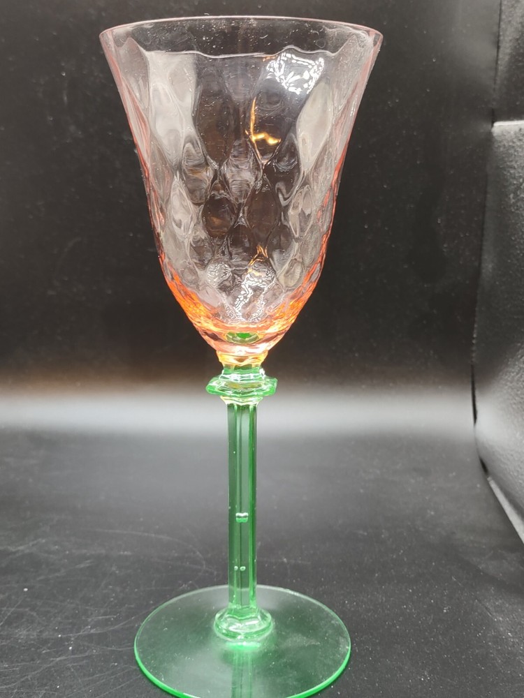 MINTY~ VINTAGE ART DECO MCM WINE, CHAMPAGNE COCKTAIL STEMWARE LIQUOR GLASSES