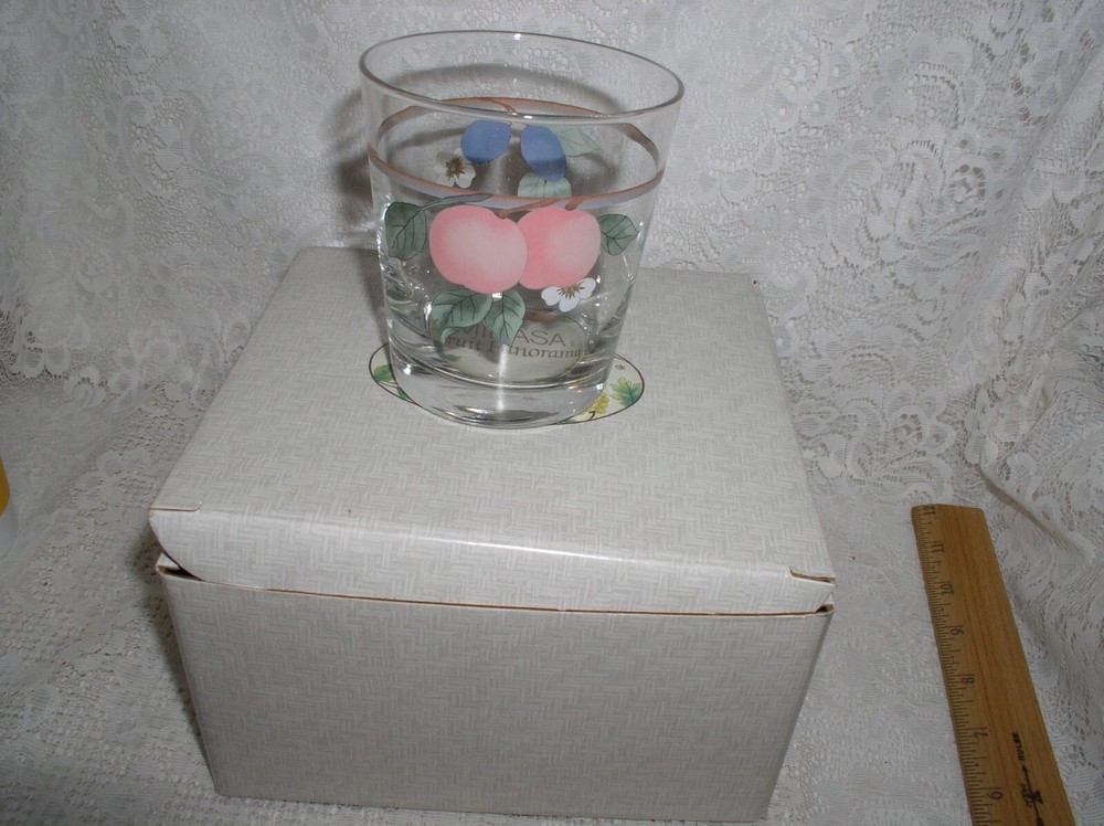 Mikasa Fruit Panorama Country Classics Glasses NIB