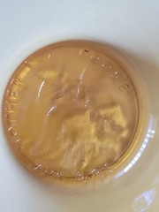 Vintage Amber Tiara Indiana Glass Lot of 3 Nursery Rhyme~Bowl, Cup & Plate Set