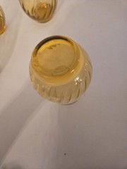 Anchor Hocking Regal Amber Honey Gold Tumbler featuring distinct twist Set 4