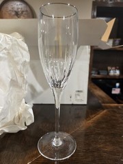 Reed & Barton Soho Crystal Champagne Flutes Set Of 6 – Original Box Beautiful