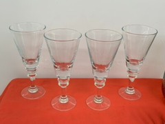 POTTERY BARN — CLARO — ICED TEA GOBLETS, V-SHAPE (4)