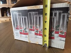 Set of 12 Vintage Libbey Holly and Berries 16 OZ GlasswareSetChristmas