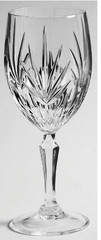 Princess House – Royal Highlights 6 Wine Glasses circa 1988 Blown Glass Crystal