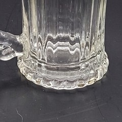 Vintage KSA Ribbed Tempered Demitasse Glasses With Gold Trim Made By SAGC- Dubai