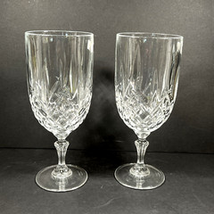 Waterford Crystal Marquis Markham Iced Beverage Glasses Set 2 Goblets Unused