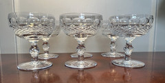 Set 6 Vintage WATERFORD CRYSTAL Colleen 8 oz. Champagne Sherbet Glasses IRELAND