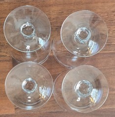 Fostoria Holly #6030 Stemmed Footed Crystal Iced Tea Tumblers 1942-80 Set of 4
