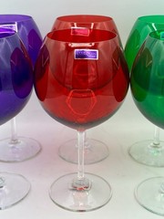 STUNNING Six Marquis by Waterford Crystal Jewels Aromatic Balloon Wine Glass