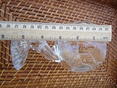 Clairey France Clear Glass Soccer Foot Ball and Cleat Shoe Trophy Goblet