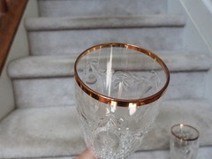 2 VTG Waterford Crystal Celebration Toasting Flutes Cherished Moment Glasses MIB