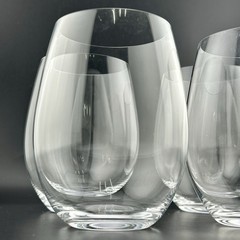 Riedel O Cabernet Merlot Crystal Stemless Wine Glasses Set of 4 Germany 21oz 4¾″