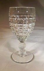 HEISEY VICTORIAN CRYSTAL 2-1/2 OUNCE FOOTED WINE GOBLET STEM!