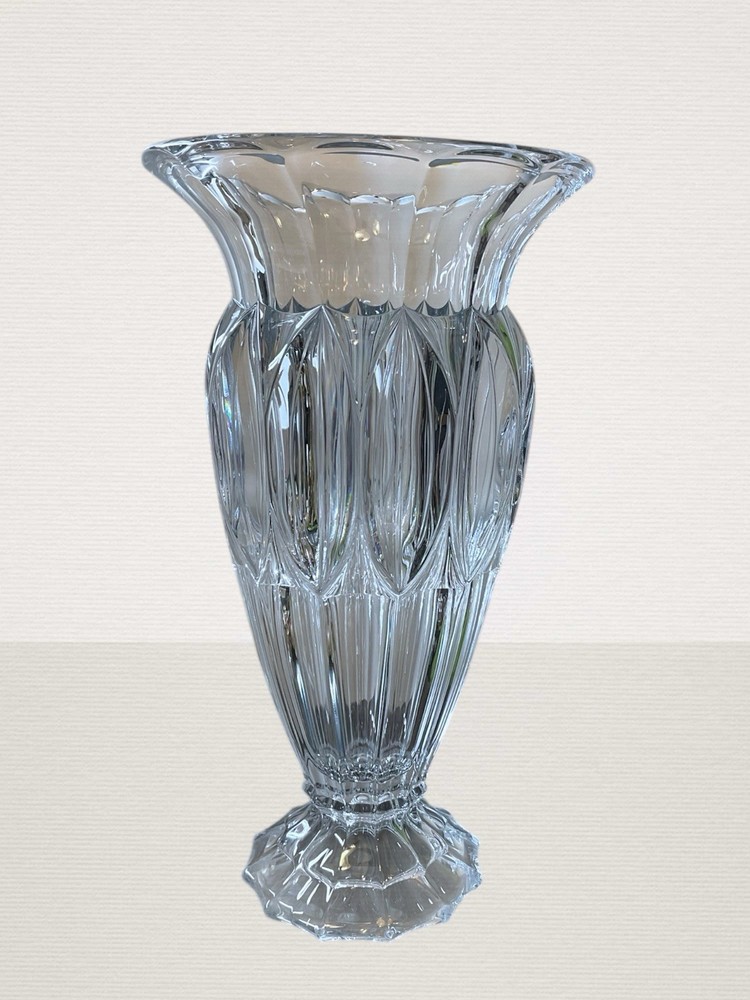 Shannon by Godinger Crystal 16” In Contessa Large Flower Vase STUNNING
