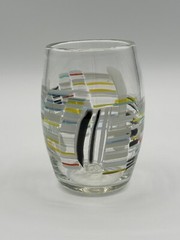 2012 Sandra Gross Hand Blown Art Glass Lowball Glasses