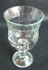 (269-C). Alexandria Water Goblet by Toscony Importers 7 3/8″ H x 4″ Dia