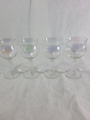 Vintage 1950s West Virginia Glass Specialty Co. » 40 Iridescent » Wire Optic…
