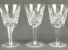 🔥5🔥 Waterford Crystal Lismore Wine glass Claret 💥 VTG Gothic mark 💥 set lot