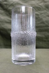 Iittala Glass NIVA Highball Glass (es) Finland Textured Clear 5 5/8 «