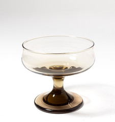 Vintage MCM Libbey Tawny Champagne Sherbet Glass Smoke Brown Footed Set of 6