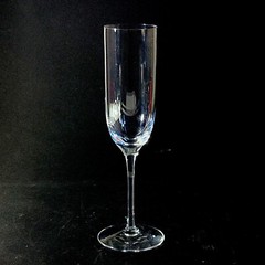 TIFFANY & CO CLASSIC U CHAMPAGNE FLUTE, Blown Lead Crystal, 7 oz, 9″, ITALY