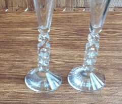 Cristal d’ Arques Crystal Millennium 2000 Platinum Champagne Flute Glasses