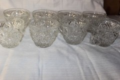 Vintage Anchor Hocking Arlington Punch Bowl With 8 Punch Cups