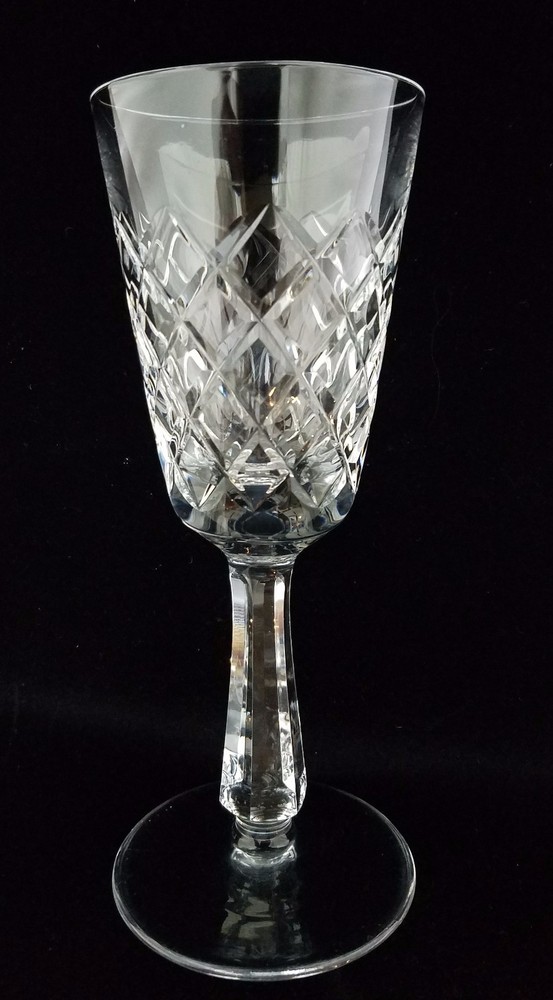 Lenox Starfire, Galaxy Cut Crystal Cordial Glass, 6 1/4″ EUC